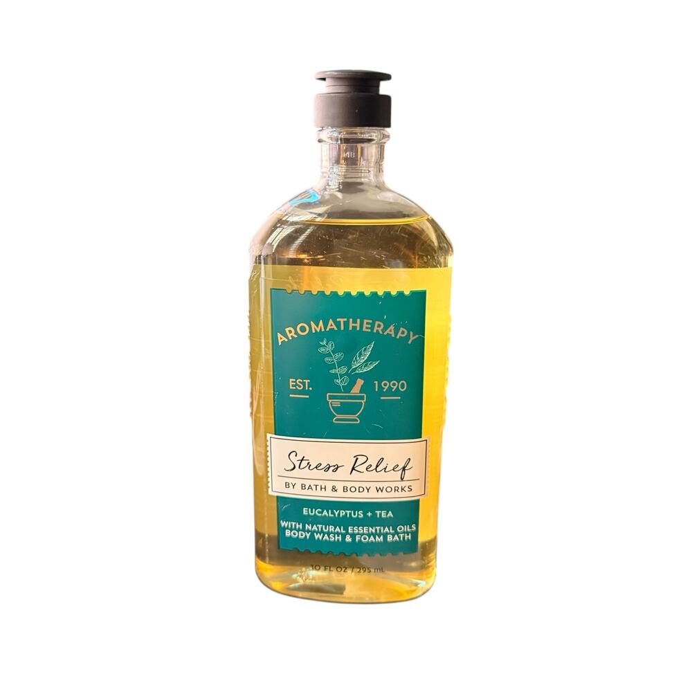 Bath & Body Works Aromatherapy Stress Relief Eucalyptus Tea Wash Foam Bath NEW